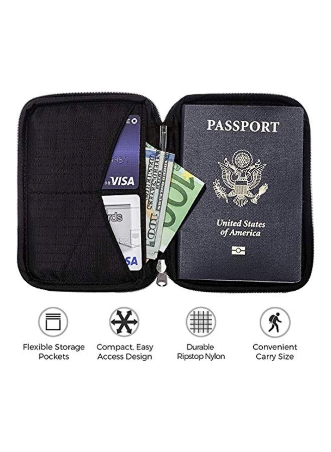 زيرو جريد محفظة جواز سفر أسود - Image 2